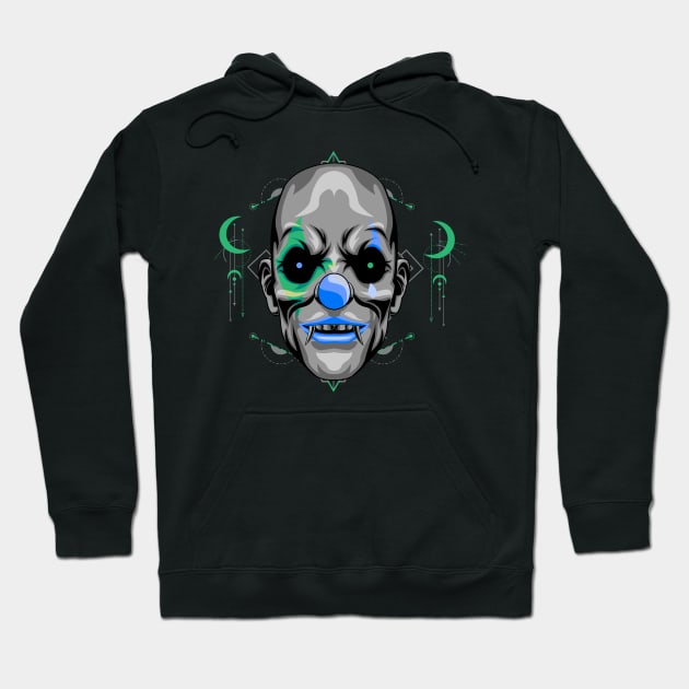 clown face Hoodie by SHINIGAMII